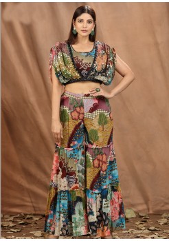 Multi Chinone Designer Sharara